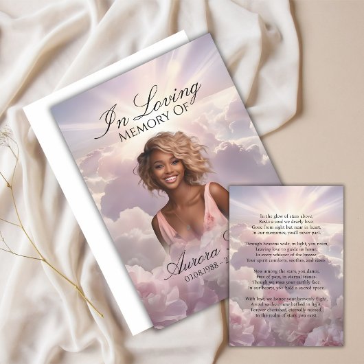 フローラの記憶 – FLR001メモリアルカードと詩 招待状