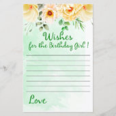 フローラの誕生日の女の子を願う (正面)