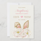 フローラの誕生日 招待状 (正面)