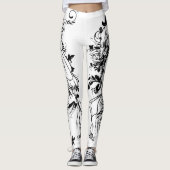 フローラの赤い唇の少女 レギンス (正面)