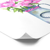 フローラの赤ちゃんシャワーありがとうござ来う ポスター (角)