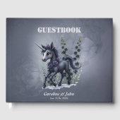 フローラの輝きの様式化ユニコーン。 ゲストブック (正面)