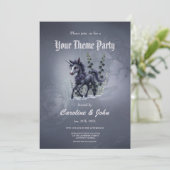 フローラの輝きの様式化ユニコーン。 招待状 (スタンド正面)