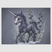 フローラの輝きの様式化ユニコーン。 薄葉紙 (正面)