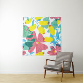 フローラの透過性要素を含むシームレスなパターン。 タペストリー (インサイチュ)