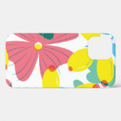 フローラの透過性要素を含むシームレスなパターン。 Case-Mate iPhoneケース (裏面 (横))