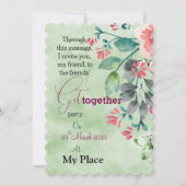 フローラの集まり 招待状 (正面)