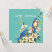 フローラの青い鳥 カード (正面/裏面インサイチュ)