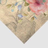 フローラの鳥ケージのパーチメントの背景の分離 薄葉紙 (詳細)