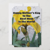 フローラの黄色い虹彩 | マザーズデイ引用文 シーズンカード (正面)