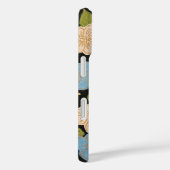 フローラのiPhoneのケースのブルース、ピンクス、グリーンと金ゴールド Case-Mate iPhoneケース (裏面 / 右)