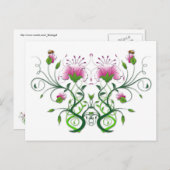 フローラはがき：フラワーシンメトリ ポストカード (正面/裏面)