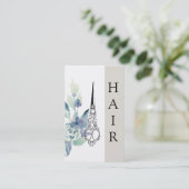 *~*フローラはさみビクトリアン付きのSYLISTヴィンテージ 名刺 (スタンド正面)