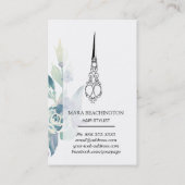 *~*フローラはさみビクトリアン付きのSYLISTヴィンテージ 名刺 (裏面)