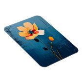 フローラはっきりしたアートと抽象芸術の花 マグネット (右側)