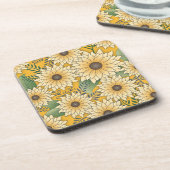 フローラはっきりしたイエローサニーサンフラワーガーデン コースター (左側)