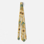 フローラはっきりしたイエローサニーサンフラワーガーデン ネクタイ (裏面)