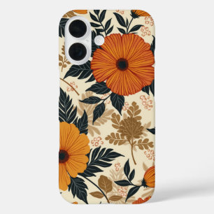 フローラはっきりしたジオメトリiPhone 16ケース iPhone 16ケース