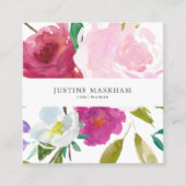 フローラはっきりしたスクエア名刺 スクエア名刺 (正面)