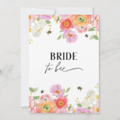 フローラはっきりしたビーブライドトゥビーブライダルシャワー 招待状 (裏面)