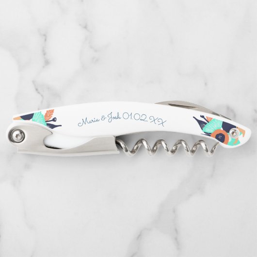 フローラはっきりしたポピズカップルズモノグラム ソムリエナイフ (正面)