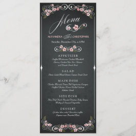 フローラはっきりした結婚Chalkboard メニュー