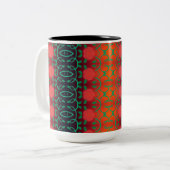 フローラはっきりした設計コーヒーマグ ツートーンマグカップ (正面左)