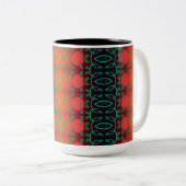 フローラはっきりした設計コーヒーマグ ツートーンマグカップ (正面右)