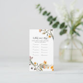 フローラはどこだ？ブライダルシャワーゲーム エンクロージャーカード (スタンド正面)