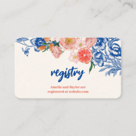 フローラはアモアブライダルシャワー名簿 エンクロージャーカード