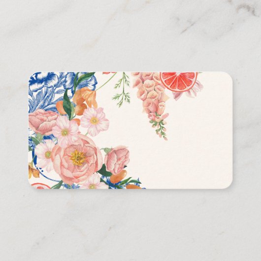 フローラはアモアブライダルシャワー名簿 エンクロージャーカード (裏面)