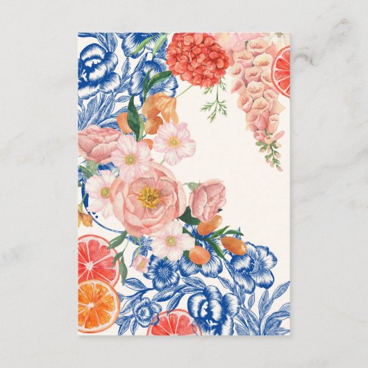 フローラはアモアブライダルシャワー名簿 エンクロージャーカード (裏面)