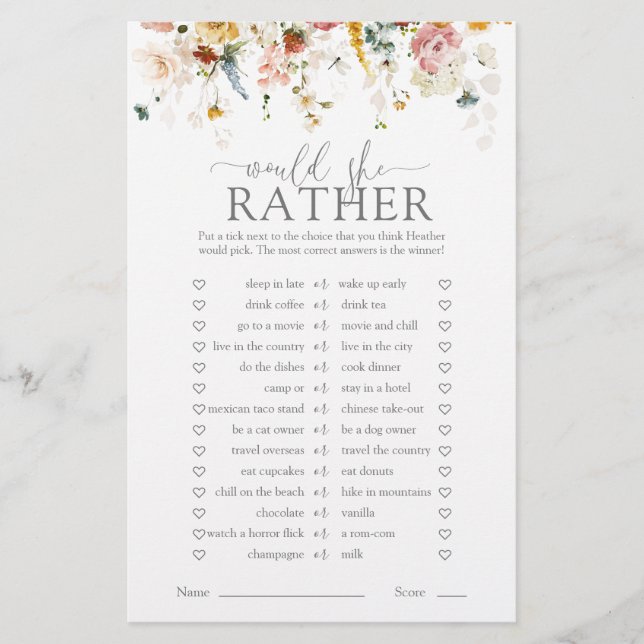 フローラはエレガントむしろブライダルシャワー (正面)