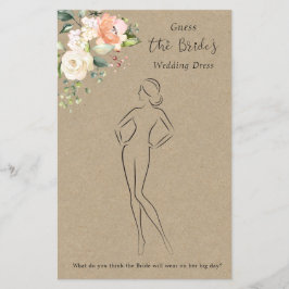 フローラはドレスのブライダルシャワーゲーム チラシ