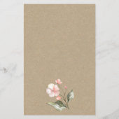 フローラはドレスのブライダルシャワーゲーム チラシ (裏面)