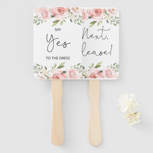 フローラはドレスカードハンドファンにyesを言う ハンドファン (正面&裏面)