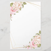 フローラはドレスブライダルシャワーのゲームカードを推測 チラシ (裏面)