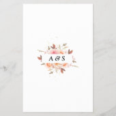 フローラはドレスブライダルシャワーのゲームカードを推測 チラシ (裏面)