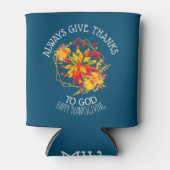 フローラは与え常に神のモノグラムに 缶クーラー (正面)