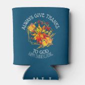 フローラは与え常に神のモノグラムに 缶クーラー (裏面)