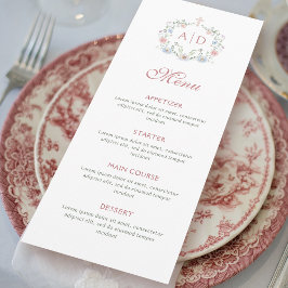 フローラは宗教の結婚モノグラムを作る メニュー