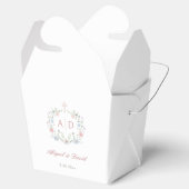 フローラは宗教的結婚なモノグラムを取り出す フェイバーボックス (オープン)