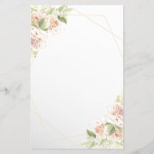 フローラは彼らのブライダルシャワーゲームカード チラシ (裏面)