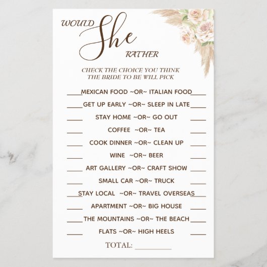 フローラは彼女がゲームのカードをシャワーする チラシ (正面)