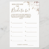 フローラは彼女のシャワーゲームカードフライだった年齢を推測 チラシ (正面)