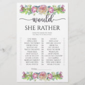 フローラは彼女はむしろブライダルシャワーゲーム (正面)