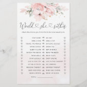 フローラは彼女はむしろブライダルシャワーゲーム (正面)