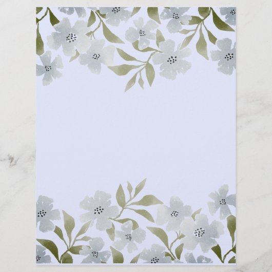 フローラは彼女はブライダルシャワーゲームと言った チラシ (裏面)