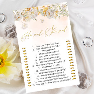 フローラは彼女は誰がゲームを言ったか推測すると言った