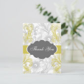 フローラは灰色と黄色に輝結婚く ポストカード (スタンド正面)